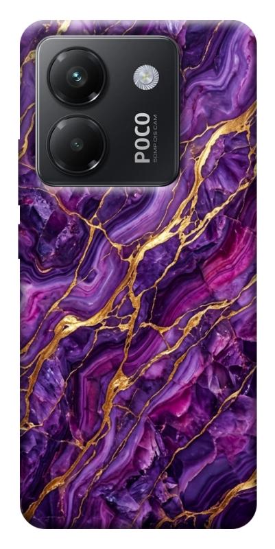 Чехол itsPrint Purple gold для Xiaomi Poco M7 Pro 5G, мрамор, купить оптом с доставкой