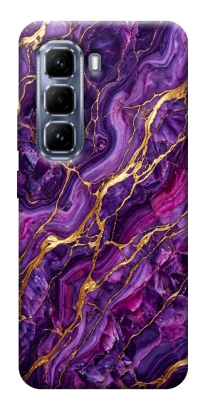 Чехол itsPrint Purple gold для Infinix Hot 50 Pro, мрамор, купить оптом с доставкой