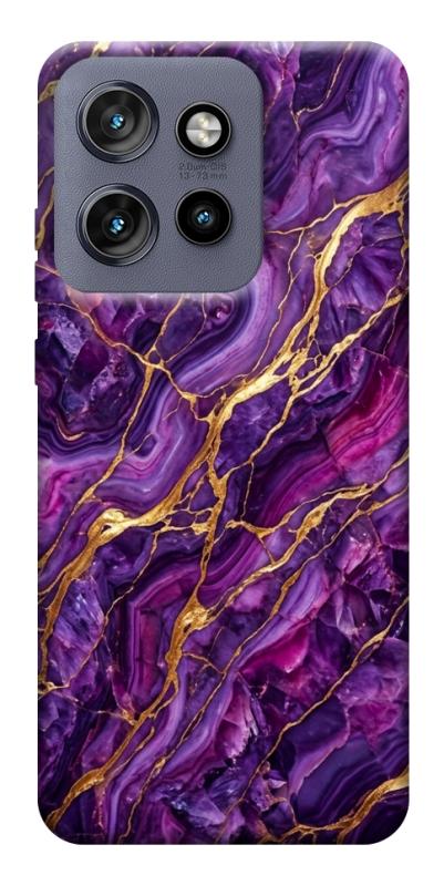 Чехол itsPrint Purple gold для Motorola Edge 50 Neo, мрамор, купить оптом с доставкой