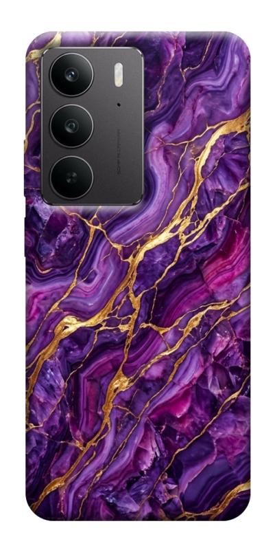 Чехол itsPrint Purple gold для Realme C75, мрамор, купить оптом с доставкой