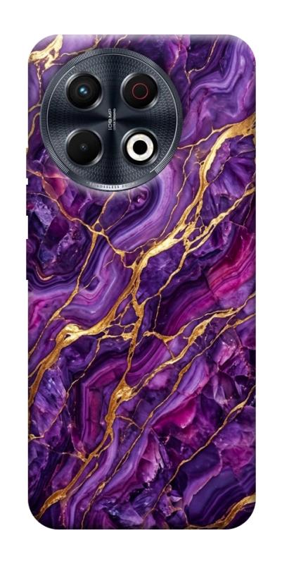 Чехол itsPrint Purple gold для TECNO Spark 30 Pro (KL7), мрамор, купить оптом с доставкой