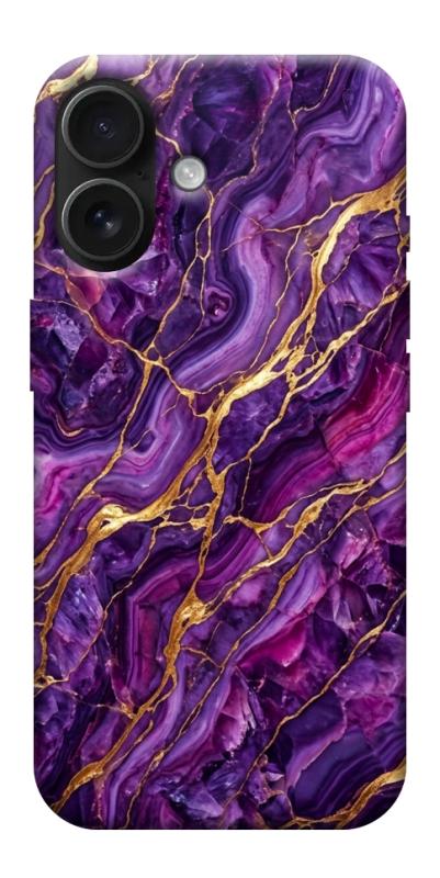 Чехол itsPrint Purple gold для Apple iPhone 17 (6.3"), мрамор, купить оптом с доставкой