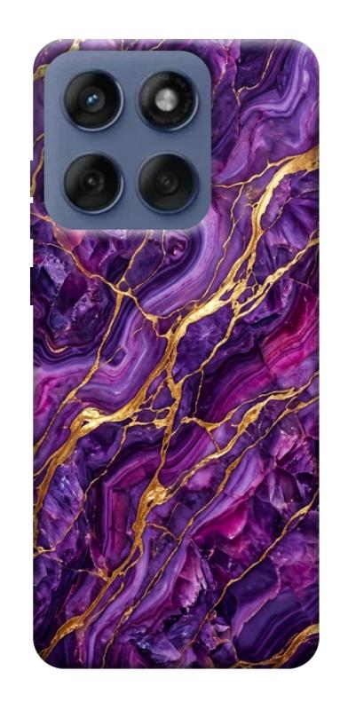 Чехол itsPrint Purple gold для Motorola Edge 60 Fusion, мрамор, купить оптом с доставкой