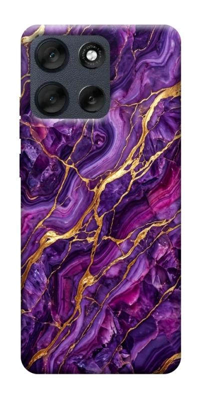Чехол itsPrint Purple gold для Motorola Moto G56 5G, мрамор, купить оптом с доставкой