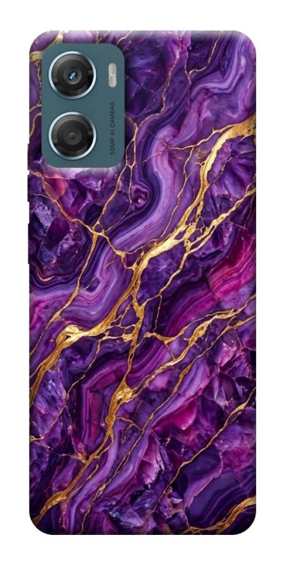 Чехол itsPrint Purple gold для Motorola Moto G06, мрамор, купить оптом с доставкой