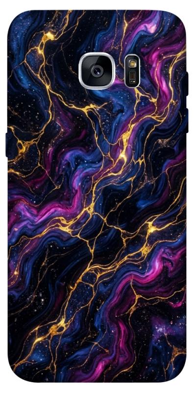 Чохол itsPrint Purple space marble для Samsung G935F Galaxy S7 Edge, мармур, купити оптом з доставкою