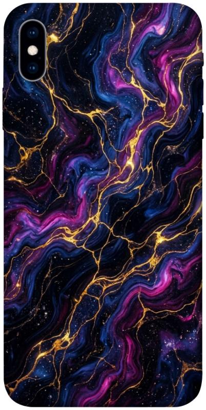 Чехол itsPrint Purple space marble для Apple iPhone X (5.8"), мрамор, купить оптом с доставкой