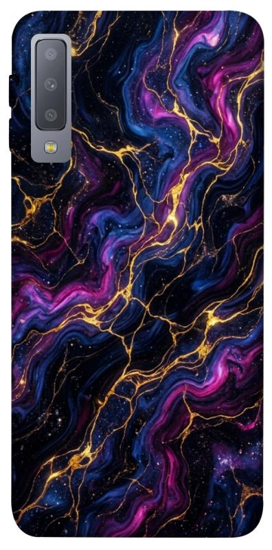 Чехол itsPrint Purple space marble для Samsung A750 Galaxy A7 (2018), мрамор, купить оптом с доставкой