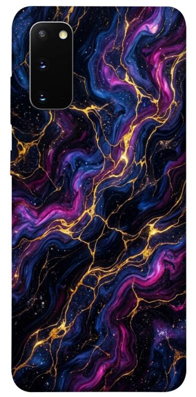 Чехол itsPrint Purple space marble для Samsung Galaxy S20, мрамор, купить оптом с доставкой