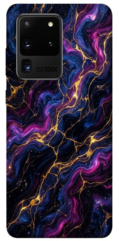 Чехол itsPrint Purple space marble для Samsung Galaxy S20 Ultra, мрамор, купить оптом с доставкой