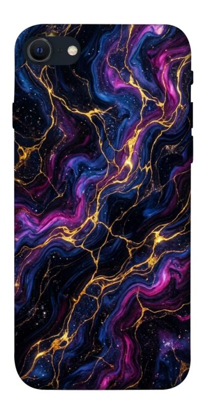 Чехол itsPrint Purple space marble для Apple iPhone SE (2020), мрамор, купить оптом с доставкой