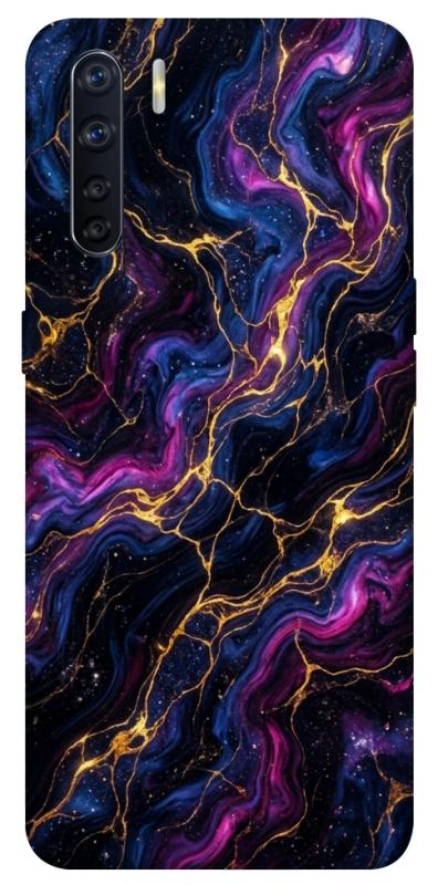 Чехол itsPrint Purple space marble для Oppo A91, мрамор, купить оптом с доставкой