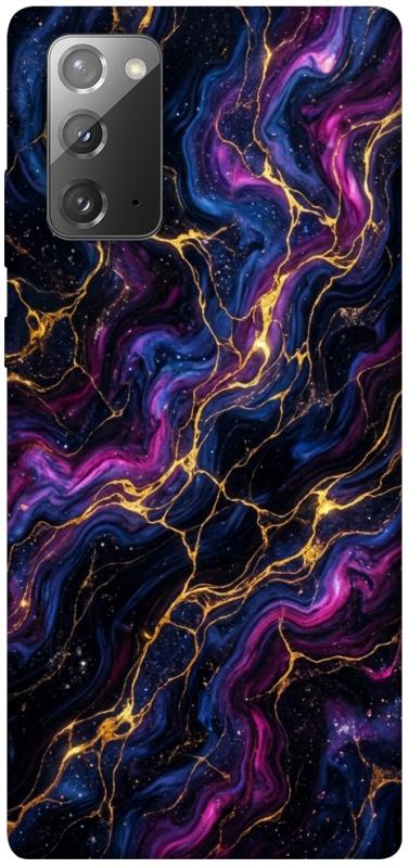 Чохол itsPrint Purple space marble для Samsung Galaxy Note 20, мармур, купити оптом з доставкою
