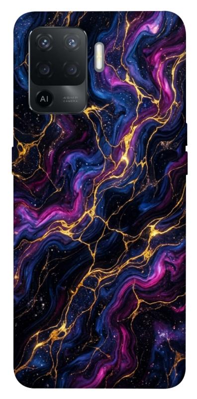 Чехол itsPrint Purple space marble для Oppo Reno 5 Lite, мрамор, купить оптом с доставкой