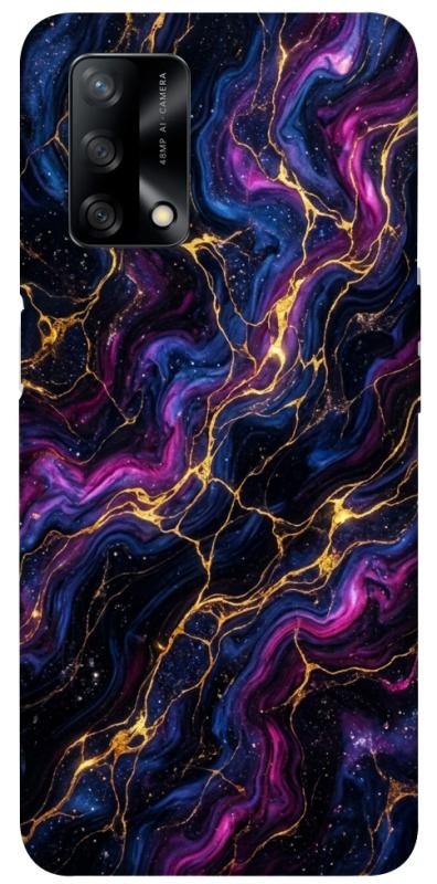 Чохол itsPrint Purple space marble для Oppo A74 4G, мармур, купити оптом з доставкою