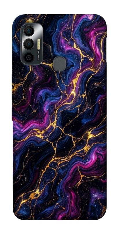 Чехол itsPrint Purple space marble для TECNO Spark 7, мрамор, купить оптом с доставкой