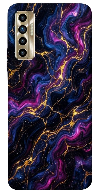Чохол itsPrint Purple space marble для TECNO Camon 17P, мармур, купити оптом з доставкою