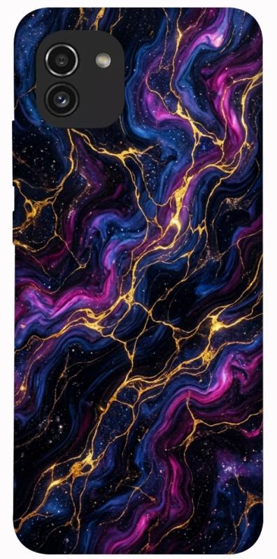 Чехол itsPrint Purple space marble для Samsung Galaxy A03, мрамор, купить оптом с доставкой