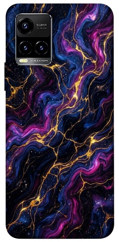 Чехол itsPrint Purple space marble для Vivo Y21 / Y33s, мрамор, купить оптом с доставкой