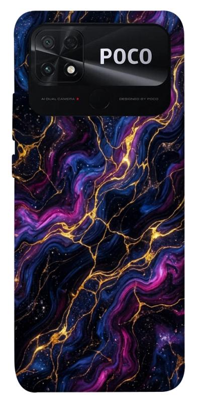 Чохол itsPrint Purple space marble для Xiaomi Poco C40, мармур, купити оптом з доставкою
