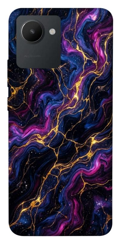 Чехол itsPrint Purple space marble для Realme C30, мрамор, купить оптом с доставкой