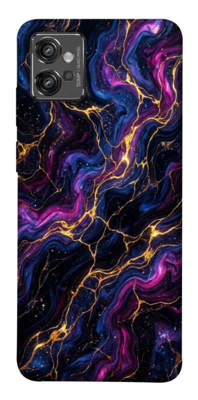 Чохол itsPrint Purple space marble для Motorola Moto G32, мармур, купити оптом з доставкою
