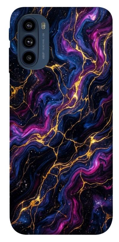 Чехол itsPrint Purple space marble для Motorola Moto G41, мрамор, купить оптом с доставкой