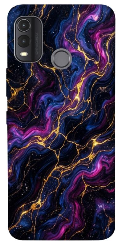 Чехол itsPrint Purple space marble для Nokia G11 Plus, мрамор, купить оптом с доставкой