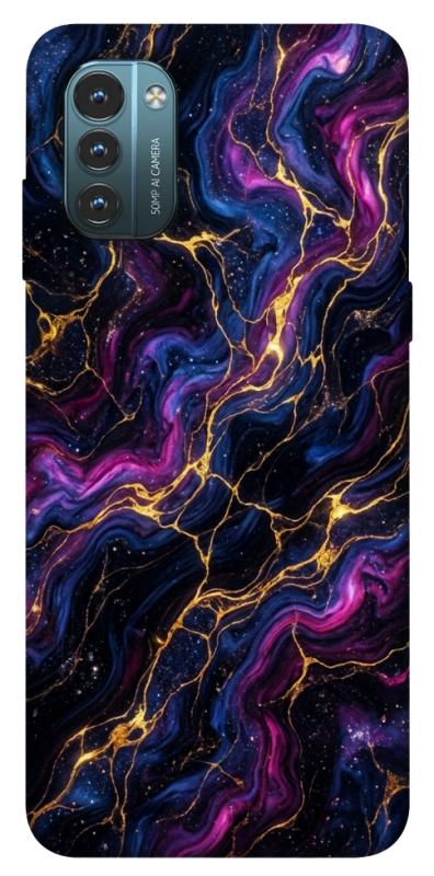 Чохол itsPrint Purple space marble для Nokia G21, мармур, купити оптом з доставкою