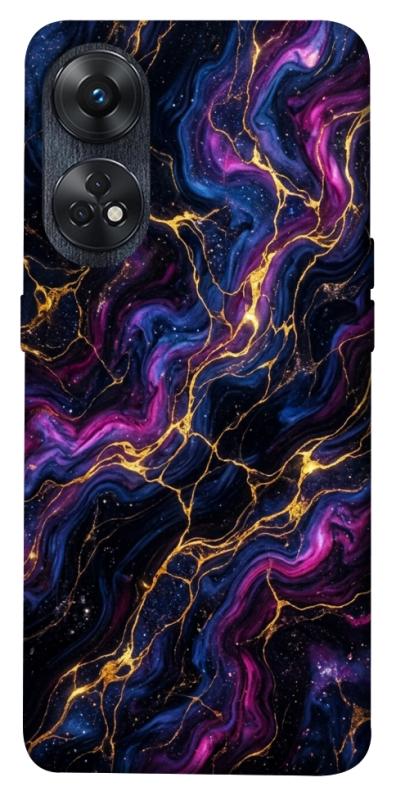 Чехол itsPrint Purple space marble для Oppo Reno 8 T 4G, мрамор, купить оптом с доставкой