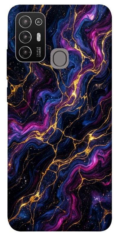 Чехол itsPrint Purple space marble для ZTE Blade A52, мрамор, купить оптом с доставкой