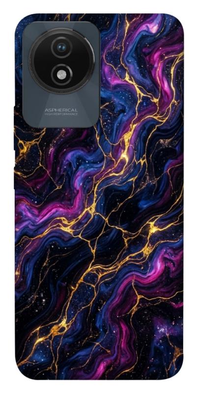 Чехол itsPrint Purple space marble для Vivo Y02, мрамор, купить оптом с доставкой