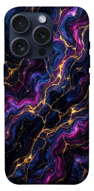Чехол itsPrint Purple space marble для Apple iPhone 15 Pro (6.1"), мрамор, купить оптом с доставкой