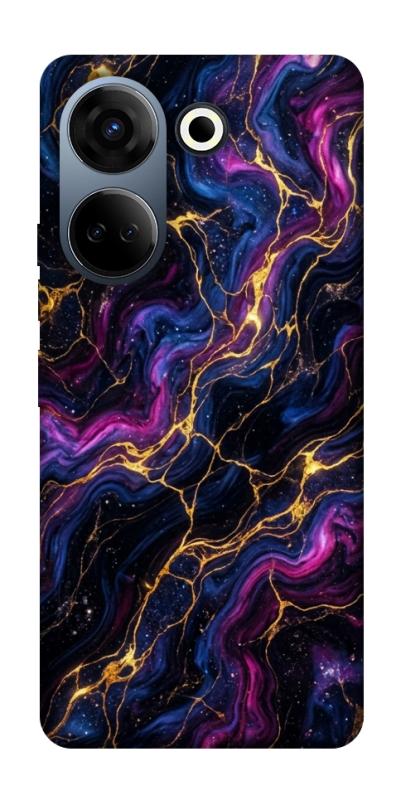 Чехол itsPrint Purple space marble для TECNO Camon 20 Pro (CK7n), мрамор, купить оптом с доставкой