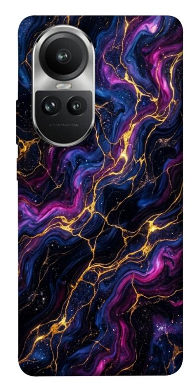 Чехол itsPrint Purple space marble для Oppo Reno 10, мрамор, купить оптом с доставкой