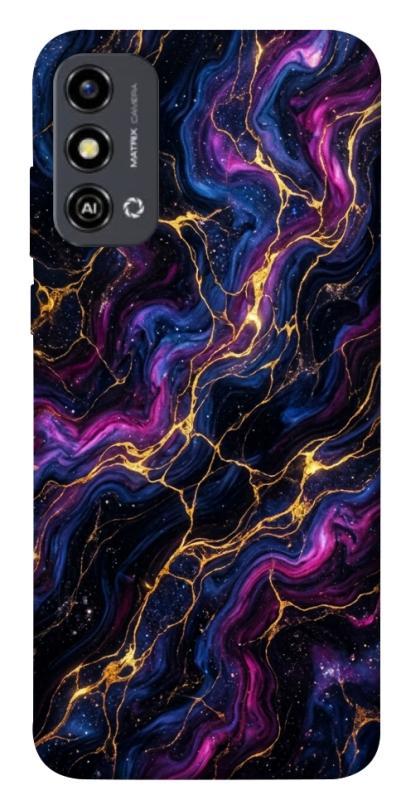 Чохол itsPrint Purple space marble для ZTE Blade A53, мармур, купити оптом з доставкою