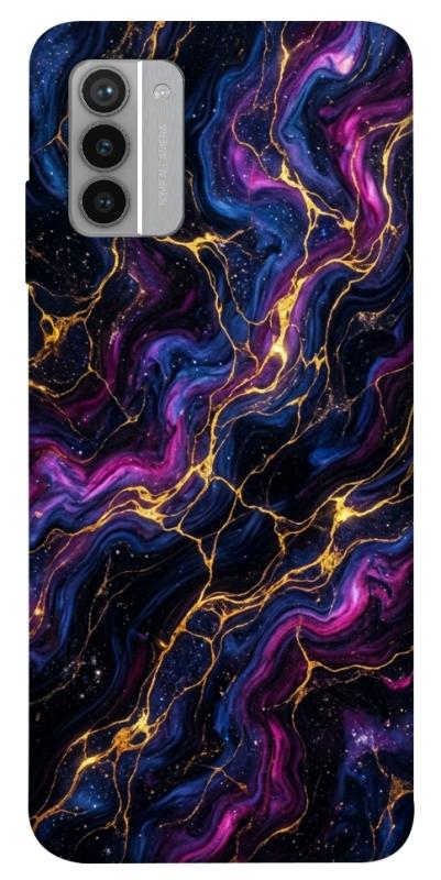 Чехол itsPrint Purple space marble для Nokia G42, мрамор, купить оптом с доставкой