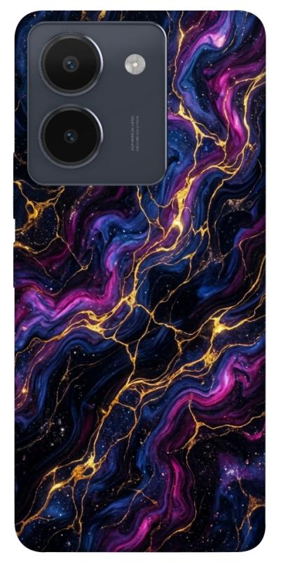 Чехол itsPrint Purple space marble для Vivo Y36, мрамор, купить оптом с доставкой