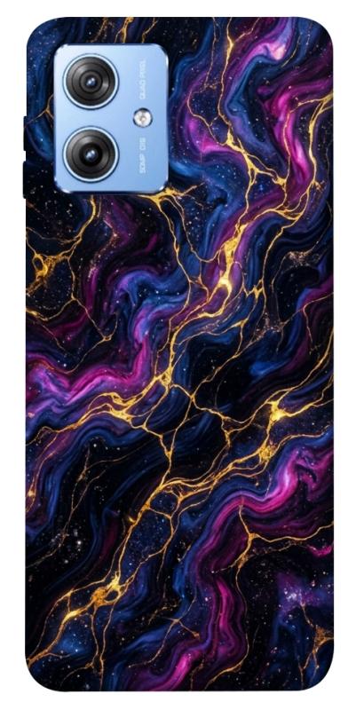 Чохол itsPrint Purple space marble для Motorola Moto G84, мармур, купити оптом з доставкою