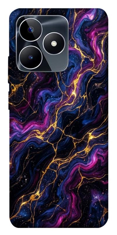 Чехол itsPrint Purple space marble для Realme C53, мрамор, купить оптом с доставкой