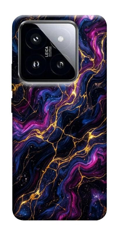 Чехол itsPrint Purple space marble для Xiaomi 14 Pro, мрамор, купить оптом с доставкой