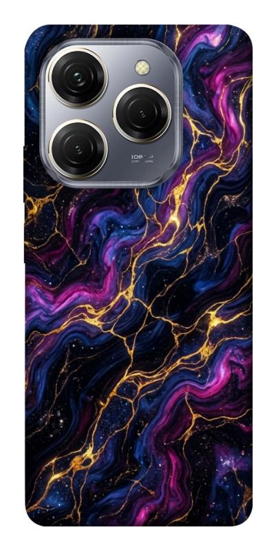 Чехол itsPrint Purple space marble для TECNO Spark 20 Pro, мрамор, купить оптом с доставкой