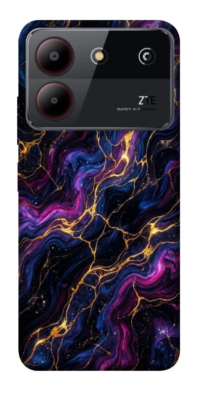 Чехол itsPrint Purple space marble для ZTE Blade A54 4G, мрамор, купить оптом с доставкой
