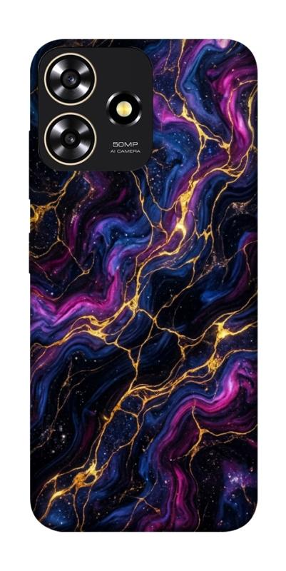Чехол itsPrint Purple space marble для ZTE Blade A73 4G, мрамор, купить оптом с доставкой