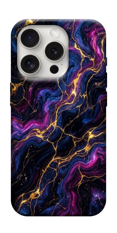 Чехол itsPrint Purple space marble для Apple iPhone 16 Pro (6.3"), мрамор, купить оптом с доставкой