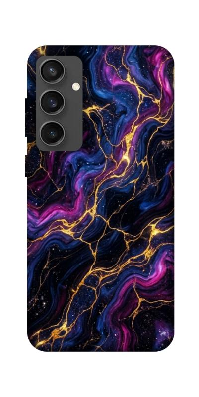Чохол itsPrint Purple space marble для Samsung Galaxy S24 FE, мармур, купити оптом з доставкою