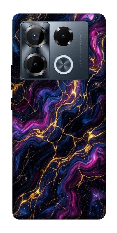 Чехол itsPrint Purple space marble для Infinix Note 40 Pro 4G, мрамор, купить оптом с доставкой