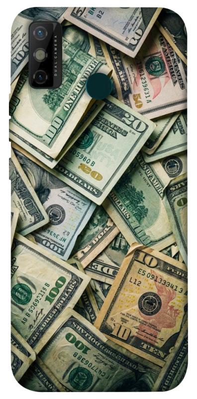 Чохол itsPrint Dollars для TECNO Spark 6 Go, гроші, купити оптом з доставкою