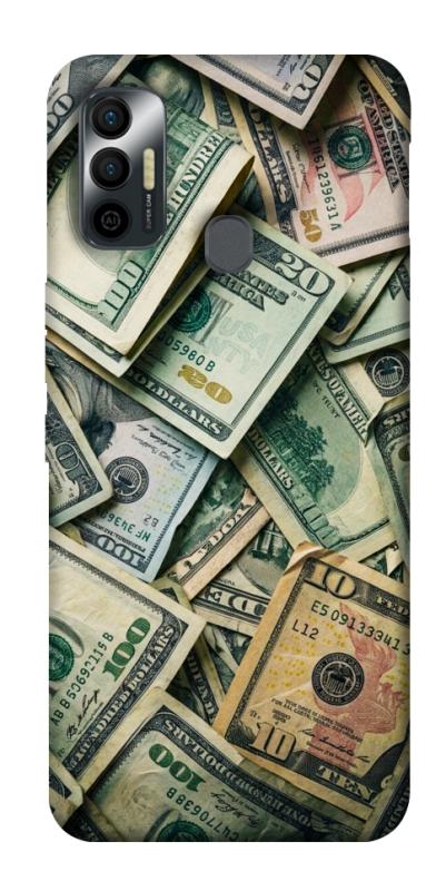 Чехол itsPrint Dollars для TECNO Spark 7, деньги, купить оптом с доставкой