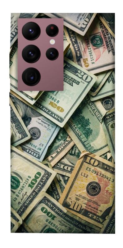 Чехол itsPrint Dollars для Samsung Galaxy S22 Ultra, деньги, купить оптом с доставкой